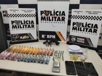 Tráfico de drogas leva à prisão de trio em Cáceres