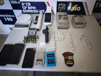 Polícia Militar prende dupla por tráfico de drogas em Sorriso