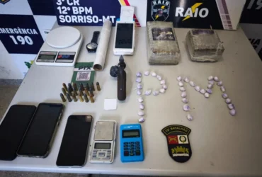 Polícia Militar prende dupla por tráfico de drogas em Sorriso