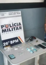 Tráfico de drogas: suspeito é preso com arma em Nova Mutum