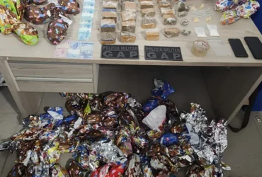 Tráfico de drogas: suspeito é preso com entorpecentes e ovos de Páscoa em MT