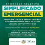 Prefeitura divulga novos editais de convocação de aprovados em processo seletivo emergencial