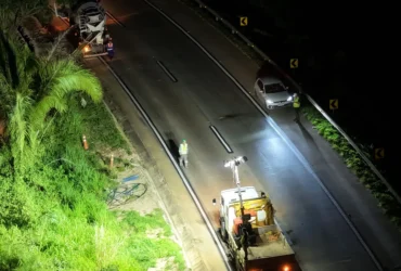 Serra de São Vicente Obra noturna