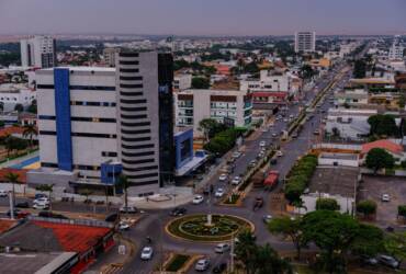 Foto retirada com drone de Primavera do leste
