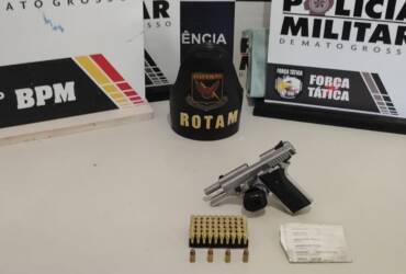 Suspeito de homicídio é preso em Cáceres com arma enterrada no quintal