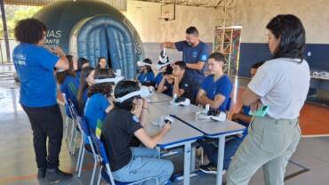 Caravana leva ciência, tecnologia e consciência ambiental a estudantes em Lucas do Rio Verde