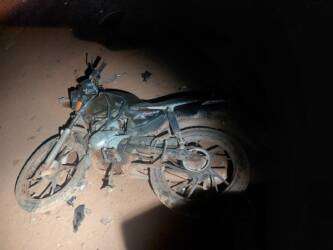 Motociclista fica ferido após colisão com carro em estrada rural de Nobres
