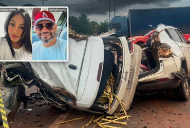 Casal morto em acidente na BR-163 é identificado; perícia aponta invasão de pista