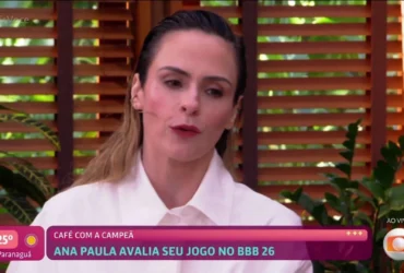 BBB26: Ana Paula Renault detalha planos para administrar prêmio milionário