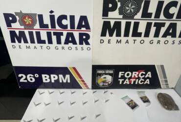 Suspeito é preso por tráfico de drogas e revela atuação sob ordens de facção criminosa em Nova Mutum