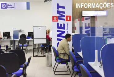Foto interna do Sine-MT retirada por João Reis da equipe da Setasc