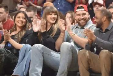 Taylor Swift e Travis Kelce chamam atenção em jogo da NBA em Cleveland