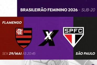 Flamengo enfrenta São Paulo na final do Brasileirão Feminino Sub-20 com transmissão da TV Brasil nesta sexta-feira