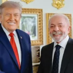 Lula deixa a Casa Branca após reunião com Trump em Washington