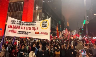 Protesto na Avenida Paulista cobra fim da escala 6x1