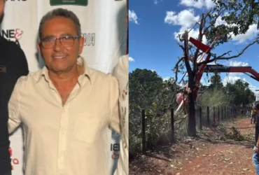 Pai de Henrique e Juliano faz pouso de emergência com helicóptero no Tocantins
