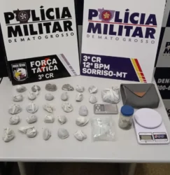 Adolescente e homem são detidos com maconha em Sinop