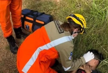 Criança ferida por anzol é socorrida em Lucas do Rio Verde