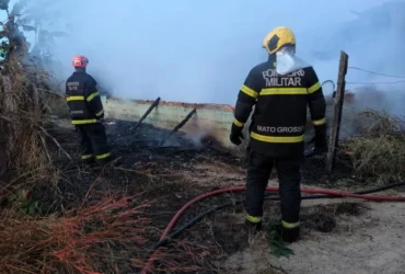 Vítima esfaqueada e incêndio em residência em Sinop mobiliza bombeiros