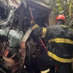 Colisão entre carretas deixa feridos presos às ferragens e mobiliza bombeiros na MT-358 em Tangará da Serra