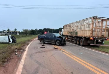 Acidente na MT-140 deixa cinco feridos em Campo Verde