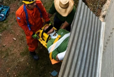 Queda em silo deixa trabalhador ferido em Lucas do Rio Verde