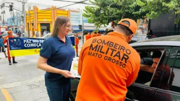 Maio Amarelo 2026 Cuiabá: ação educativa no trânsito