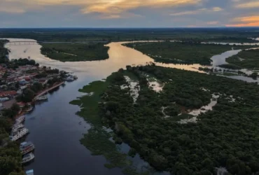 Imagem aérea de Cáceres