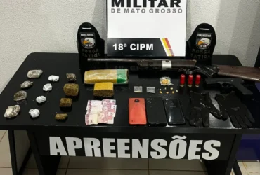 Força Tática prende dupla por tráfico de drogas em Nova Mutum
