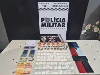 Força Tática prende suspeito com 106 porções de drogas em Várzea Grande