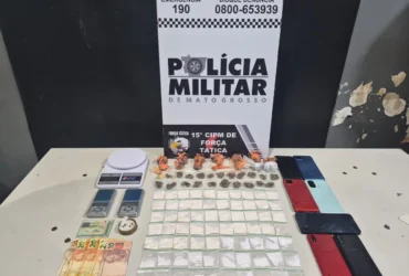 Força Tática prende suspeito com 106 porções de drogas em Várzea Grande