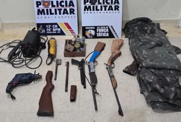 Força Tática prende homem por porte ilegal de arma de fogo em Água Boa