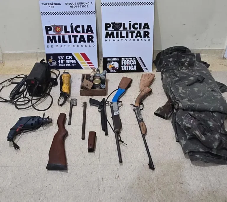 Força Tática prende homem por porte ilegal de arma de fogo em Água Boa