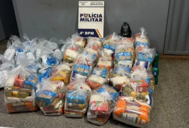 PM prende mulher por armazenar sacolões de facção em Várzea Grande