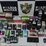 Polícia Militar fecha central de distribuição e apreende quase 300 cigarros eletrônicos em Jaciara