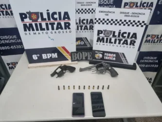 Polícia Militar impede homicídio e apreende armas em Cáceres