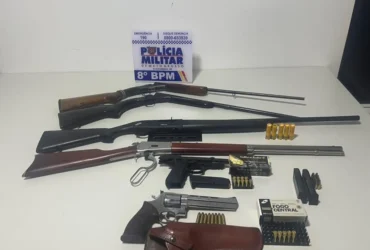 Feminicídio evitado em Alta Floresta: PM apreende armas