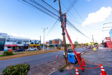 Prefeitura reforça ações para organizar fiação aérea e garantir mais segurança em Lucas do Rio Verde