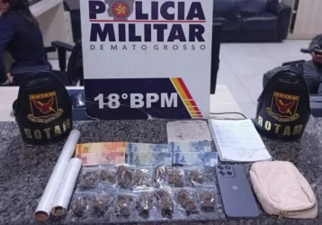 Rotam apreende menor com 14 porções de maconha em Pontes e Lacerda