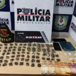 Rotam surpreende trio de adolescentes com 88 porções de drogas em Cuiabá