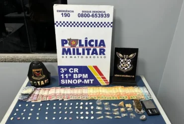 Rotam prende homem com 73 porções de entorpecentes em Sinop