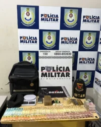 Rotam prende homem com drogas em Cuiabá e apreende R$ 6,3 mil