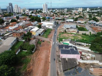 Interdição da Rua Boa Vista marca início de obras do Complexo Leblon em Cuiabá
