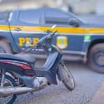 PRF recupera motocicleta furtada e prende condutor na BR-163 em Sorriso