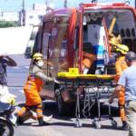 Bicicleta elétrica cruza via repentinamente e provoca acidente com motociclista em Lucas do Rio Verde
