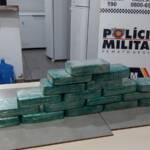 Casal é preso com quase 18 quilos de pasta base na BR-163 em Jangada