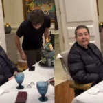 Faustão surge em vídeo raro ao lado do filho Rodrigo Silva
