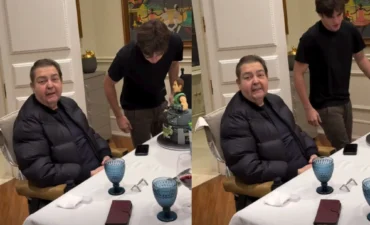 Faustão surge em vídeo raro ao lado do filho Rodrigo Silva
