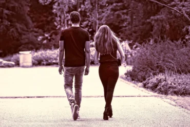 Caminhada casal