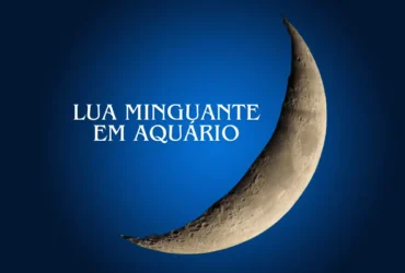 Lua minguante em aquario